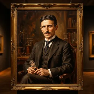 Nikola Tesla portrait